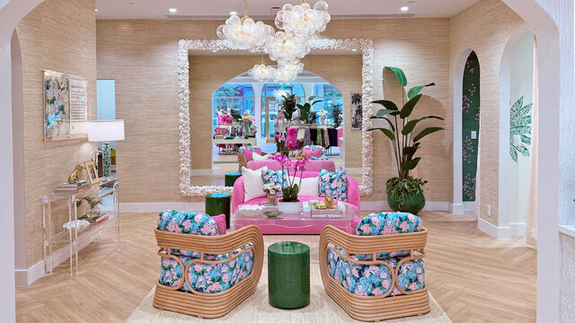Interior of Lilly Pulitzer store